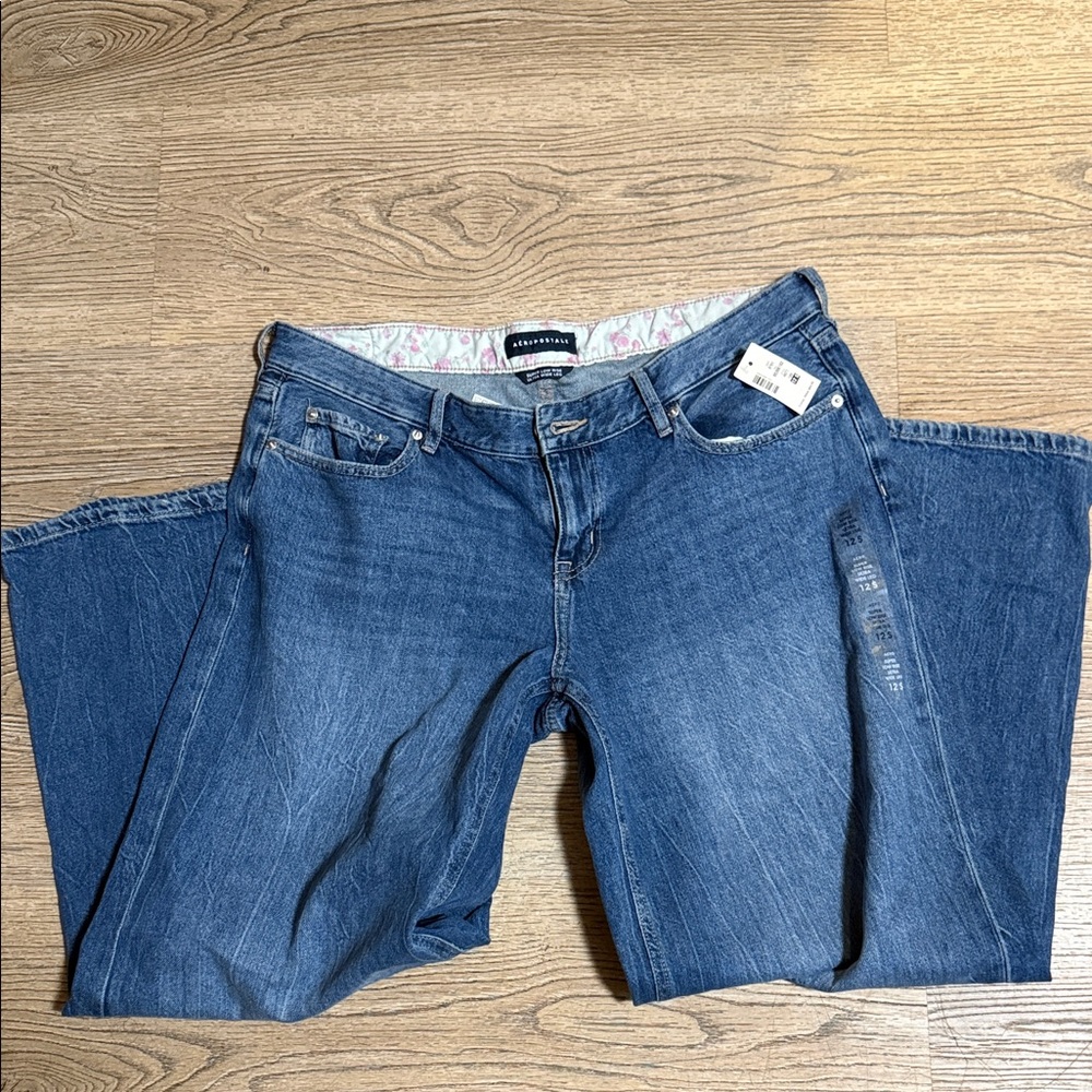 Aeropostale Super Low-Rise Ultra Wide Leg Jean
